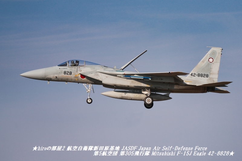 hiroの部屋2 航空自衛隊新田原基地 JASDF Japan Air Self-Defense Force 第5航空団 第305飛行隊 Mitsubishi F-15J Eagle 42-8828