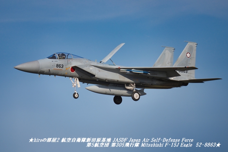 hiroの部屋2 航空自衛隊新田原基地 JASDF Japan Air Self-Defense Force 第5航空団 第305飛行隊 Mitsubishi F-15J Eagle 52-8863